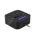 USB-jaotur mälukaardilugejaga – USB 2.0, 3 porti