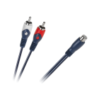 RCA-kaabel 1 × RCA-pesa – 2 RCA-pistikut, 0.2m