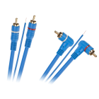 RCA-kaabel 2 × RCA – 2 × RCA, nurkse ja sirge pistikuga, 5 m