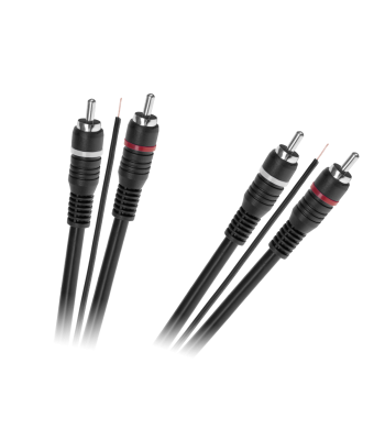 Juhtsoonega kaabel 2 x RCA – 2 x RCA, 5 m