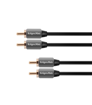 RCA-kaabel Kruger&Matz 2RCA-2RCA 1.0m