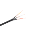 RCA-kaabel, must, 3 x RCA, 100 m rull