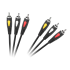 Cabletech Eco-Line RCA-kaabel 3RCA–3RCA, 100 cm