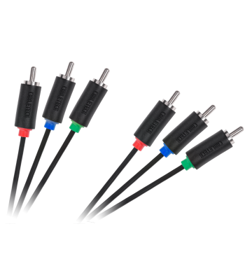 Komponentkaabel 3RCA-3RCA Cabletech standard, 1.8m