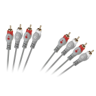 Ühenduskaabel, hall, 4xRCA–4xRCA, 1.8m