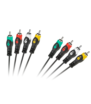 Cabletech Economic RCA-kaabel, 3 m, 4RCA-4RCA