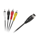 Ühenduskaabel, DIN-4 x RCA, 1,8m
