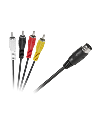 Ühenduskaabel, DIN-4 x RCA, 1,8m