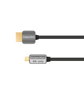 HDMI–micro HDMI kaabel, pistik-pistik (A-D), Kruger&Matz 1.8m