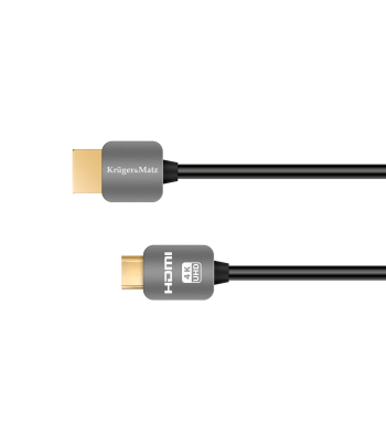 HDMI–mini HDMI kaabel, pistik-pistik, Kruger&Matz, A-C, 1.8m