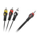 Jack 3.5 4-pooliline 3 x RCA kaabel 1.5 m