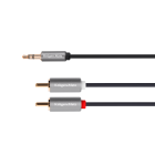Stereo-jack-kaabel – 2 RCA, Kruger&Matz Basic, 10 m