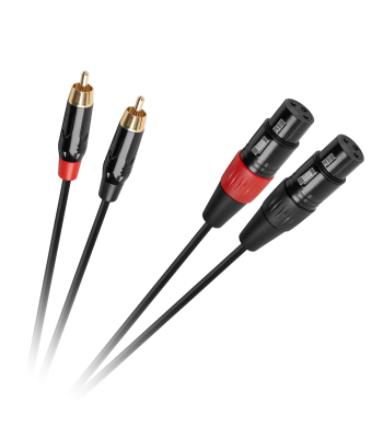 Ühenduskaabel Cabletech XLR–2RCA 1m
