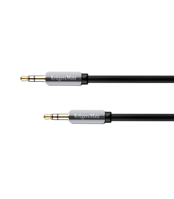 Kruger&Matz stereo jack pistik-pistik vedrukaabel 3.5 mm 1.5m