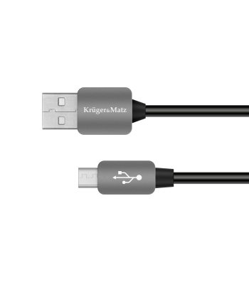 USB–micro USB kaabel, pistik–pistik, Kruger&Matz 1.0m