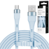 USB–microUSB silikoonkaabel, sinine, Kruger&Matz Basic, KM1270, 1 m