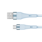 USB–microUSB silikoonkaabel, sinine, Kruger&Matz Basic, KM1270, 1 m