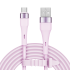 USB–microUSB silikoonkaabel, roosa, Kruger&Matz Basic, KM1270, 1 m