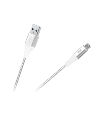 USB–micro-USB kaabel REBEL, valge, 100 cm