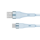 USB-kaabel, silikoonist, sinine, Kruger&Matz Basic, USB-C, KM1268, 1 m