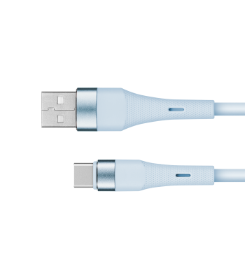 USB-kaabel, silikoonist, sinine, Kruger&Matz Basic, USB-C, KM1268, 1 m