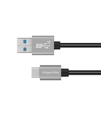 USB–USB-C kaabel Kruger&Matz Basic 10 Gbps 0,5 m