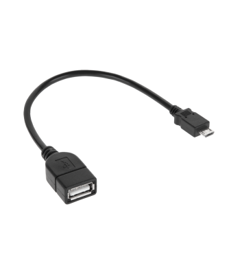 USB-kaabel A-pesa ja micro-USB-pistikuga, 20 cm