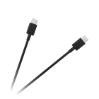 USB-C–USB-C kaabel, must, 100 cm