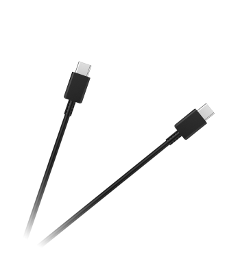 USB-C–USB-C kaabel, must, 100 cm