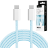 USB-C–USB-C kaabel Kruger&Matz Basic, sinine, KM1272, 100 W, 1 m