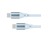USB-C–USB-C-kaabel Kruger&Matz Basic KM1269, sinine, silikoon, 100 W, 1 m