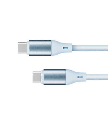 USB-C–USB-C-kaabel Kruger&Matz Basic KM1269, sinine, silikoon, 100 W, 1 m