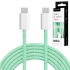 USB-C–USB-C kaabel Kruger&Matz Basic, KM1272, 100 W, 1 m, roheline