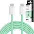 USB-C–USB-C-kaabel Kruger&Matz Basic KM1272, 100 W, 1,5 m, roheline
