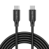 USB-C–USB-C-kaabel, 100 W, Kruger&Matz Basic 2,5 m