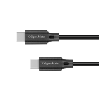 USB-C–USB-C-kaabel, 100 W, Kruger&Matz Basic 2,5 m