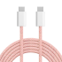 USB-C–USB-C kaabel, roosa, Kruger&Matz Basic, 60 W, 1 m, KM1271