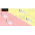 USB-C–USB-C kaabel, roosa, Kruger&Matz Basic, 60 W, 1 m, KM1271