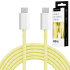 USB-C–USB-C kaabel, kollane, Kruger&Matz Basic, 60 W, 1 m