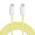 USB-C–USB-C kaabel Kruger&Matz Basic, 60 W, 1,5 m, kollane