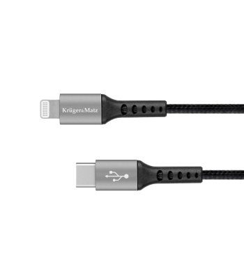 USB-C–Lightning-kaabel, Kruger&Matz, KM1267, C94 MFi, 1 m
