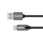 USB-kaabel USB 3.0 pistiku ja USB-C pistikuga, 5 Gbps, Kruger&Matz, 0,5 m