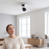 WiFi-kaamera Kruger&Matz Connect C180, 2 objektiivi, PTZ 360°, 2K, Tuya Smart Life, värviline öösel, heli ja AI, 125 x 125 x 146 mm