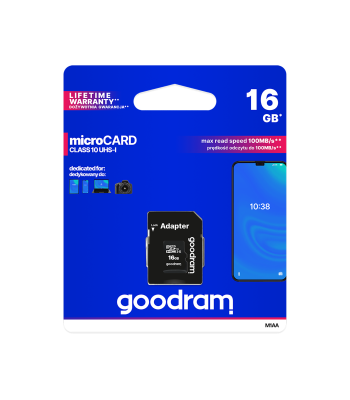 microSD-mälukaart UHS-I Goodram adapteriga 16GB
