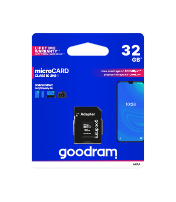 microSD-mälukaart UHS-I koos adapteriga GOODRAM 32GB