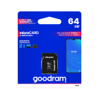 microSD-mälukaart Goodram koos adapteriga, 64GB