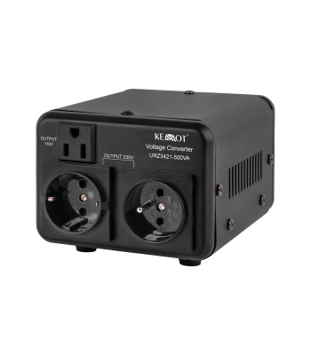 Kahesuunaline pingemuundur 115 V ↔ 230 V, KEMOT 400 W / 500 VA
