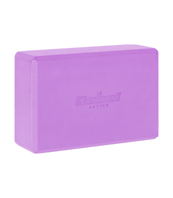 Joogaplokk EVA-vahust, lilla, REBEL ACTIVE, 120 g