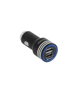 Autolaadija Kruger&Matz Quick Charge 3.0, 2xUSB 4800mA