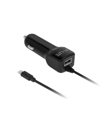 M-Life autolaadija Apple iPhone'i ja iPadi jaoks + USB, 2100 mA